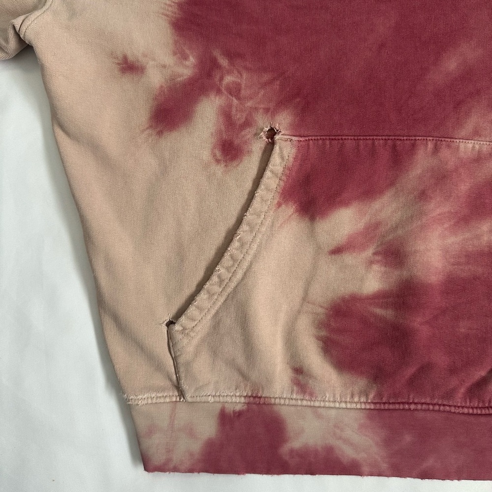 EN.ES Faded and Distressed Streetwear Tie-Dye Style Hoodie - Picture 5 of 13